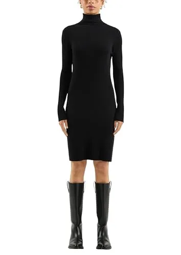 QS Geripptes Strickkleid