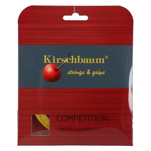 Produktbild Kirschbaum Tennissaite Competition (Haltbarkeit+Kontrolle) gelb 12m Set, Saitendicke: 1.30