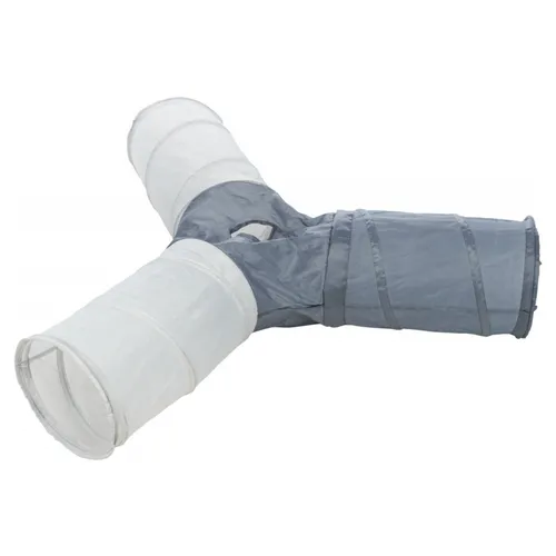 Trixie Spieltunnel Nylon 4 Eingänge für Katzen 3x50 cm grau von Trixie