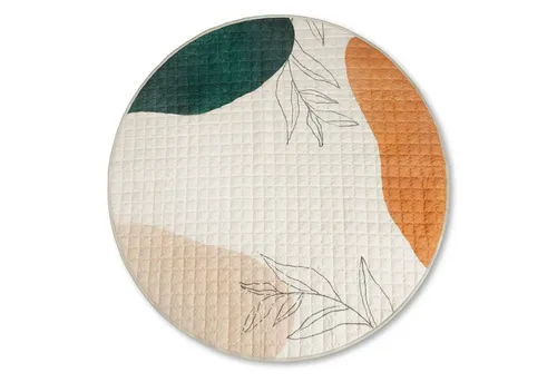 Gesteppte Krabbeldecke Baby 150cm – Aquarell Design, extra dick und rutschfest - Spiel- & Krabbeldecken – Die 1,5 cm dicke Krabbelmatte im stilvollen Aquarell-Design bietet Komfort und Sicherheit beim Spielen und Krabbeln. Maschinenwaschbar und rutschfest für unbesorgten Spaß.