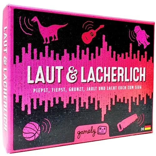 Gamely Laut & Lächerlich: Das urkomische Partyspiel der lächerlichen Laute, in Taschengröße | Das familienfreundliche Kartenspiel, das die ganze Familie zum Lachen bringt. (Erste Auflage)