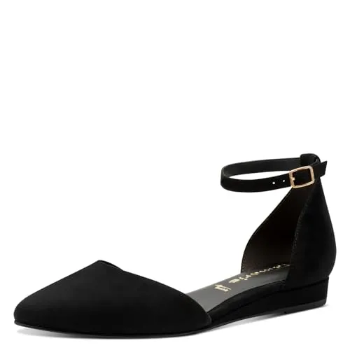 Tamaris Damen Klassische Ballerinas in schwarz von Tamaris