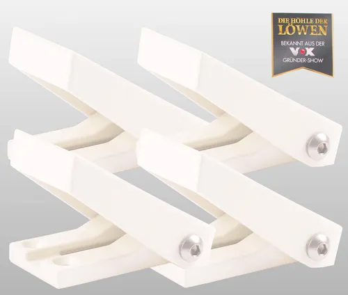 4er Set Metall Fenster Schnapper - Einbruchschutz für sichere Fenster - Fensterbeschläge & -schlösser, 4-teiliges Set aus robustem Metall für optimalen Einbruchschutz und erhöhte Sicherheit zu Hause.