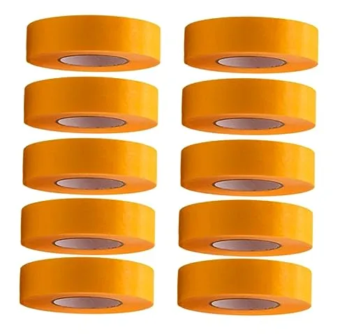 Rollen Profi Goldband Klebeband 50 m x 24 mm - Malerband Gold Kreppband - Abdeckband für Maler und Lackierer - Krepp für Innen und Außen - Malerkrepp - Vielseitiges Klebeband für Malerarbeiten 10