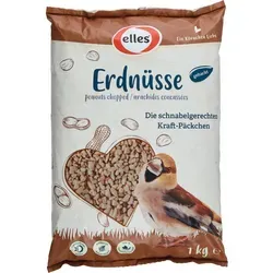 Elles Wildvogelfutter Erdnüsse Gehackt 1 kg
