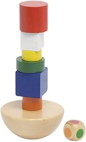 Balancierturm im Baumwollbeutel Koordinations Training für Kinder