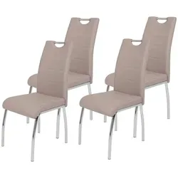 Hela Tische 4er Set Esszimmerstuhl Susi in beige von Hela