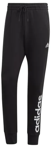 adidas Herren Essentials French Terry Markenhose mit konischem Bündchen, Schwarz