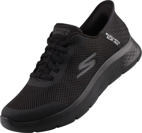 Skechers Go Walk Flex - Hands 216324-BBK Herren Sneaker - Sneaker für Herren mit innovativer Slip-Ins-Technologie für einfaches Anziehen, gepolsterter Memory Foam Innensohle und rutschfester Sohle – ideal für den aktiven Alltag!