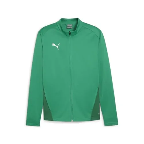 Puma Teamgoal Polyesterjacke Herren - Grün - Sportjacken mit geschlossenen Mesh-Seitenteilen für optimale Atmungsaktivität, ideal für intensives Training und Freizeit.