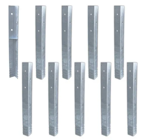 Wickey SolidLock Winkelanker 10 Stk. - Original-Anker für Spielgeräte - Wickey SolidLock Winkelanker aus verzinktem Stahl, ideal zur sicheren Befestigung von Spieltürmen und Schaukeln. Inklusive Schrauben und Unterlegscheiben für einfache Montage. Wetterfest und langlebig.