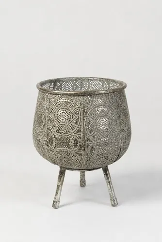 Arte Home Orientalische Kerzenlaterne aus Metall, Vintage Hängelaterne