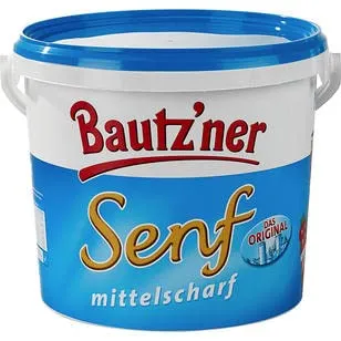 Bautzner Senf Mittelscharf 5kg Eimer von BAUTZNER