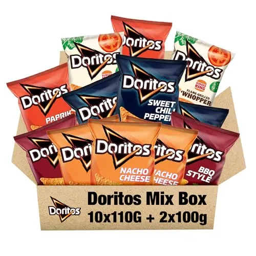 Doritos Chips Mix 12x110g – Knusprige Maissnacks in 5 beliebten Sorten