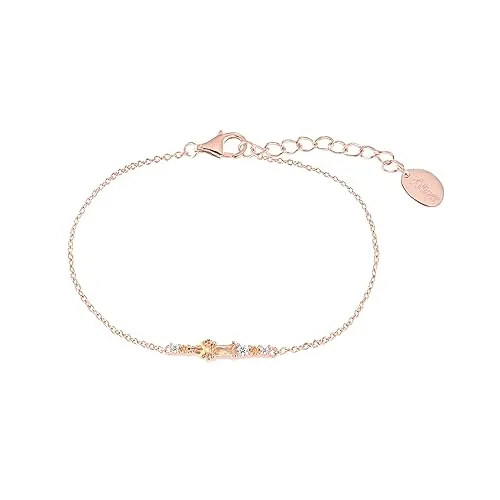 s.Oliver Damen Armband aus Sterlingsilber in Roségold - Elegantes Armband aus 925er Sterlingsilber, veredelt mit Roségold und Zirkoniasteinen. Perfekt für stilbewusste Damen, die modische Akzente setzen möchten.