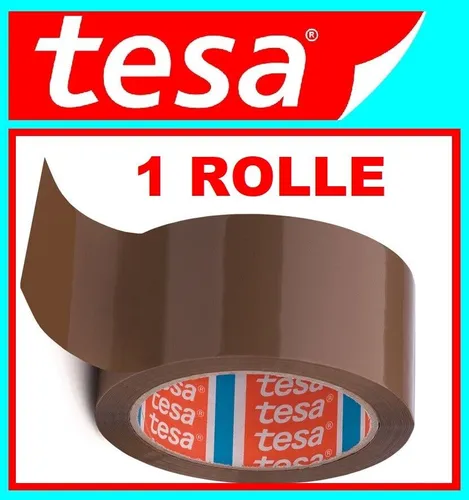 Rolle TESA tesapack® 4280 Verpackungsklebeband chamois braun L 66m B 50mm 1