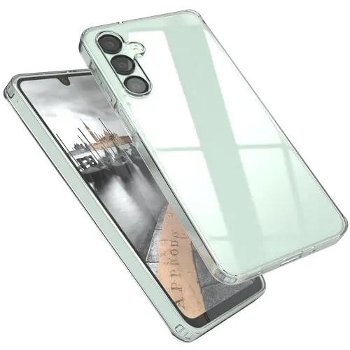 EAZY CASE Hülle kompatibel mit Samsung Galaxy A16 5G Slimcover Clear Clear Schutzhülle Silikon, Ultra dünn, Slimcover, Handyhülle, Silikonhülle, Backcover, Durchsichtig, Klar Transparent