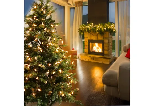 MARELIDA LED-Lichterkette Vintage 240 Mini Kristall Birnen 8 Funkt. 24m Weihnachtslichterkette, 240-flammig