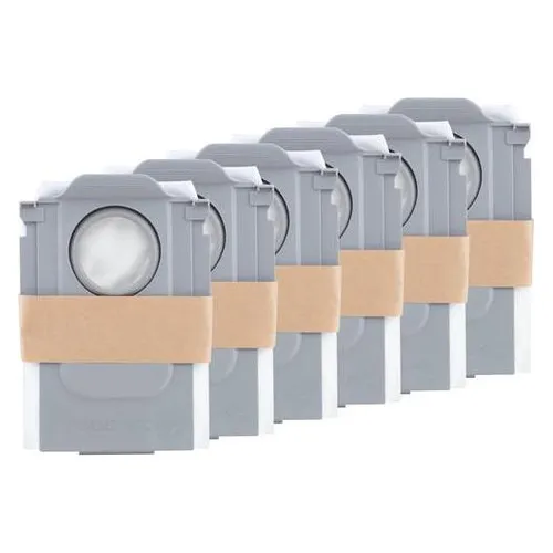 ROBOROCK Dustbag 6er Set für Absaugstation - Praktisches 6er Set Staubbeutel für Roborock Staubsauger. Hohe Kapazität und effizientes Filtersystem sorgen für optimale Leistung und einfache Entsorgung. Ideal für eine mühelose Reinigung!