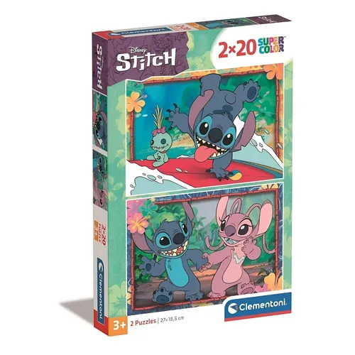 Disney Stitch Angel 2x 20 teiliges Kinder Puzzle von Disney