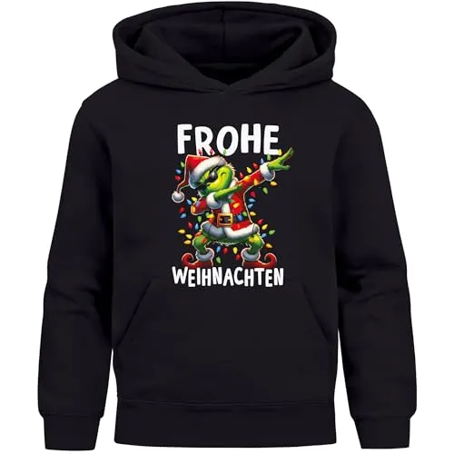 Produktbild MoonWorks® Kinder Hoodie Dabbing Grinch