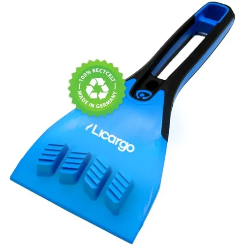 LICARGO Eiskratzer Auto mit Messingklinge [Made in Germany] | Effizient & langlebig | Scheibenkratzer Auto, Auto Eiskratzer Messing, Auto Kratzer (Solo: Eiskratzer Kunststoffklinge)