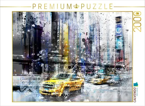 CALVENDO Puzzle City-Art NYC Collage | 2000 Teile Lege-Größe 90 × 67 cm Foto-Puzzle für glückliche Stunden