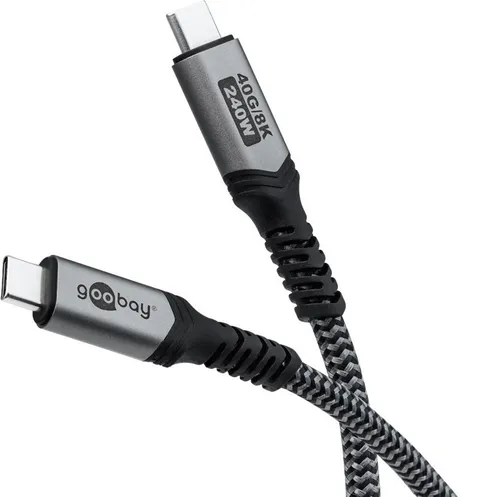 Goobay USB-C-Kabel m.Textilmantel 74211 C USB-C-Kabel