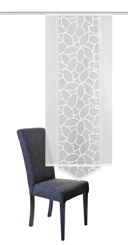HOME WOHNIDEEN Schiebegardine 86629 – Stilvoller Schiebevorhang mit Dreieck