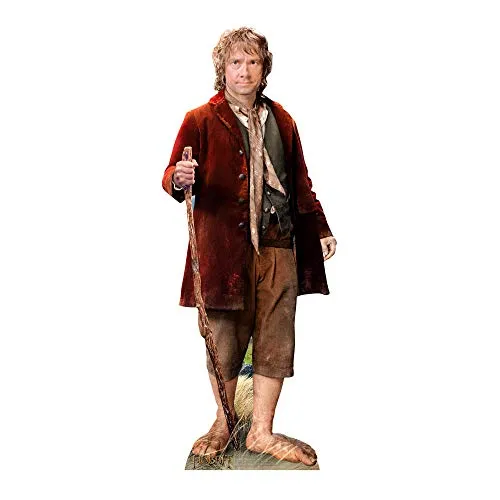 STAR CUTOUTS SC666 Bilbo Baggins l Lifesize Pappaufsteller l Der Herr der Ringe Extended Trilogy Edition l Hobbit Merchandise l Geschenke Figuren