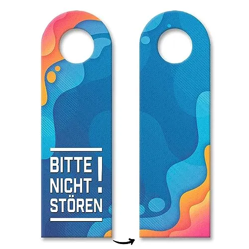 trendaffe - Bitte Nicht stören! Türhänger mit Muster Lavalampe Bürotüre Zimmertüre Geschäft