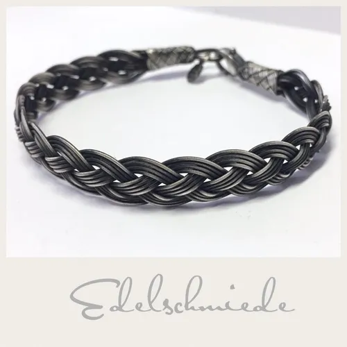 Edelschmiede925 geflochtenes Armband aus 925/- Sterling Silber - Armbänder & Charm-Anhänger: Elegantes geflochtenes Design aus hochwertigem 925 Sterling Silber, perfekt als Geschenk für Frauen zu besonderen Anlässen.