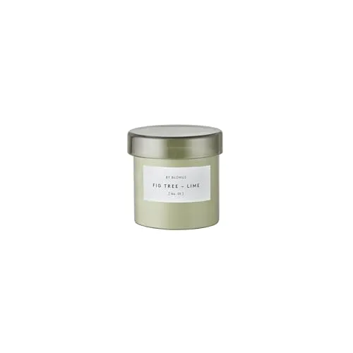 Produktbild blomus Duftkerze -VALOA- | Farbe Agave Green | Duft Fig Tree-Lime No. 05 | Windlicht aus Glas | Größe S, Ø 7,5 x 7,5H cm | Kerze aus Sojawachs | Nachfüllbar