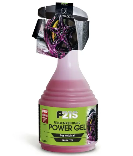 DR. WACK P21S Felgenreiniger Power Gel 750 ml - Effiziente Autopflege mit Wirkindikator - Autopflege & Motorradpflege - Der P21S Felgenreiniger sorgt mit seiner Power-Gel-Formel für schnelle, schonende Reinigung und ist dabei biologisch abbaubar.