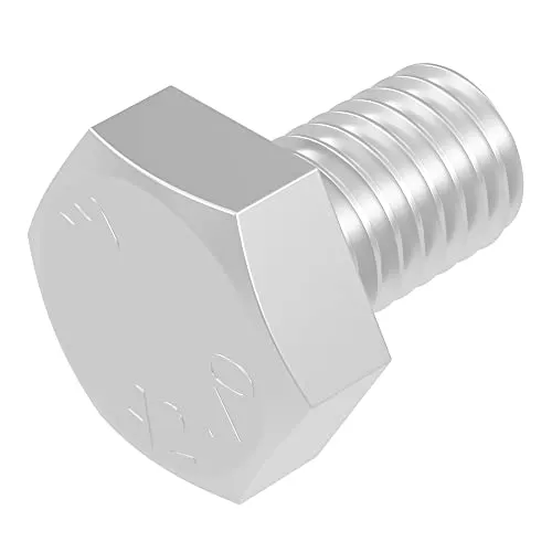 SECCARO Sechskantschraube M8 x 12 mm, Edelstahl V2A VA A2, DIN 933 / ISO 4017, Außensechskant, 20 Stück