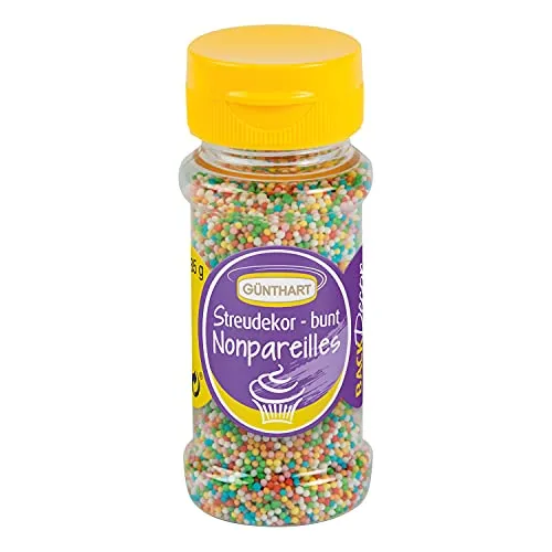 Günthart BackDecor Streudekor, Nonpareilles bunt, 85g | Zuckerperlen bunt