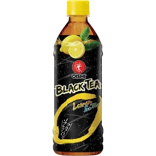 Oishi Schwarztee Zitrone 500 ml - Eistee Durstlöscher