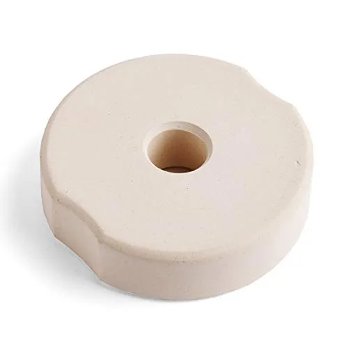 SOFTCOREFOOD Beschwerungsstein 8 cm/für Bügelglas/Sauerkraut herstellen/Fermentieren (Beige, Keramik)