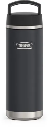 THERMOS® Isolierflasche ICON Beverage 0,71 l - graphite black - Hochwertige Edelstahl-Isolierflasche in elegantem graphite black, ideal für unterwegs und hält Getränke lange warm oder kalt.