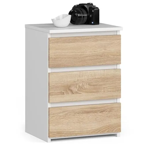 Home Collective Kommode mit 3 Schubladen - Kommode & Sideboard mit elegantem Design, viel Stauraum und sanften Schubladeneinzug für minimalistisches Wohnen.