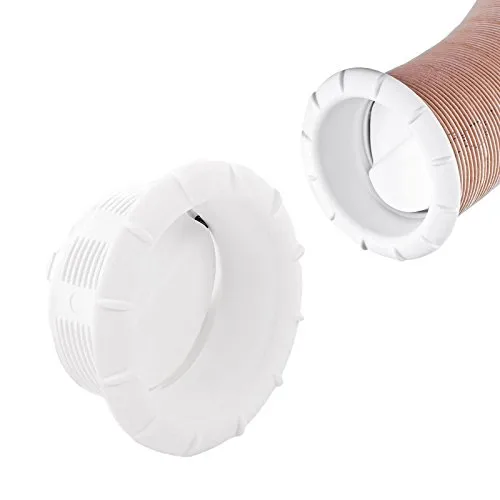 Truma Endstück Warmluftaustritt Weiß 65mm Warmluftrohre verschließbar