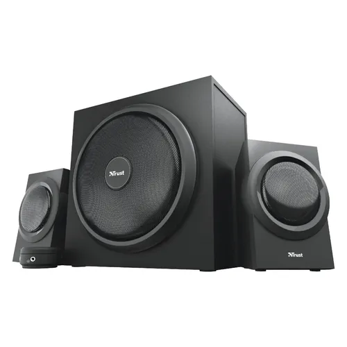 Trust Yuri 2.1 PC Lautsprecher mit Subwoofer - 120W Spitzenleistung für kraftvollen Bass, ideal für Gamer und Musikliebhaber