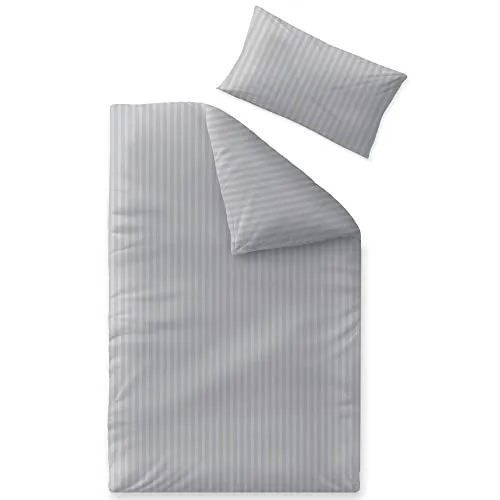 aqua-textil Nele Damast Hotel Bettwäsche Garnitur 155x220 von aqua-textil