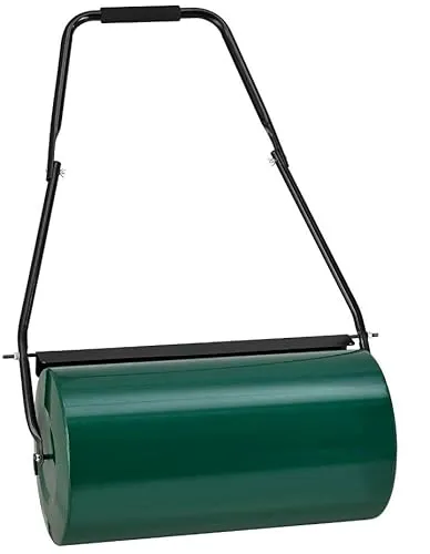 Rasenwalze aus Metall 48 l – Ergonomische Gartenwalze mit 60 cm Arbeitsbreite