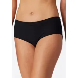 Schiesser Panty Pure Rib moderne Schnittform, Doppelripp-Qualität, Weiches Bein- und Bundgummi schwarz 40