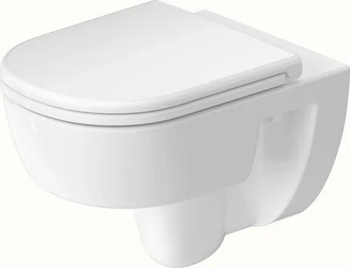Duravit D-Code Wand-WC, rimless Tiefspüler, 370x540mm von Duravit