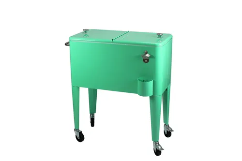 Kailua Cooler - Amerikanische Kühlbox für die perfekte Party - Kühltaschen & -boxen, rollbare 60L Kühlbox mit Flaschenöffner und Ablassventil für unkompliziertes Kühlen und Servieren.