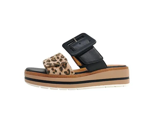 Jana Damenschuhe Sandalen Bequem Peeptoe Schwarz - Bequeme Pantolette in Braun mit offenem Design für angenehmen Tragekomfort. Ideal für Freizeitaktivitäten und stilvolle Auftritte. Schuhgröße: 41 EU.