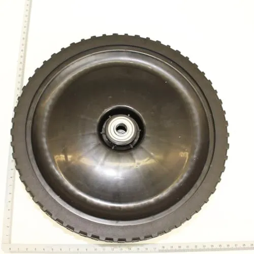 Scheppach Rad hinten mit Lager Ø 255 mm x 12,7 mm | Original Ersatzteil für Rasenmäher MS225-53B, MS226-53E, MS225-53E, MS225-53, MS226-53 SE