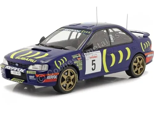 Ixo Subaru Impreza 555 No.5 4th Rallye Tour de Corse 1995 (C.Sainz - L.Moya) 1:18